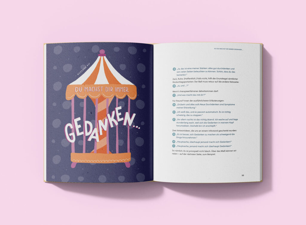 Buchprojekt „Sei froh, dass es nichts Ernstes ist! Was sagt man dazu?" 5 CKociucki_was-sagt-man-dazu_Mockup_innenteil_04