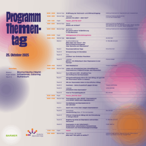 Programm des Thementags Depression 2025